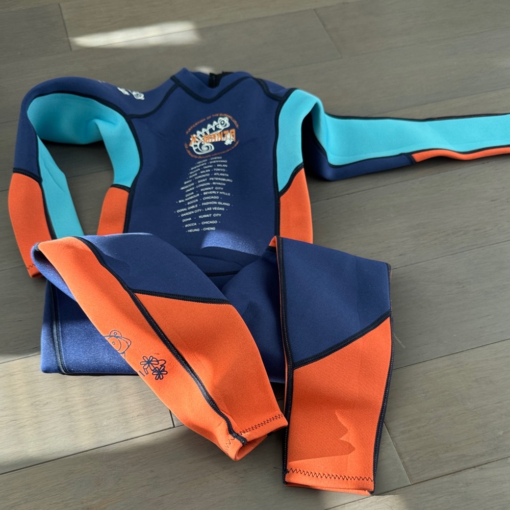 Kids Swim Wetsuit 2.5mm full body keep warm for all water sport size L